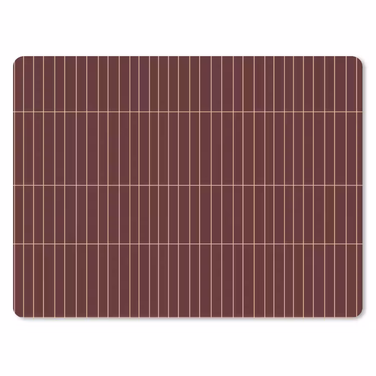 Lijnen - Patroon - Bordeaux muismat rubber klein 262 -3d