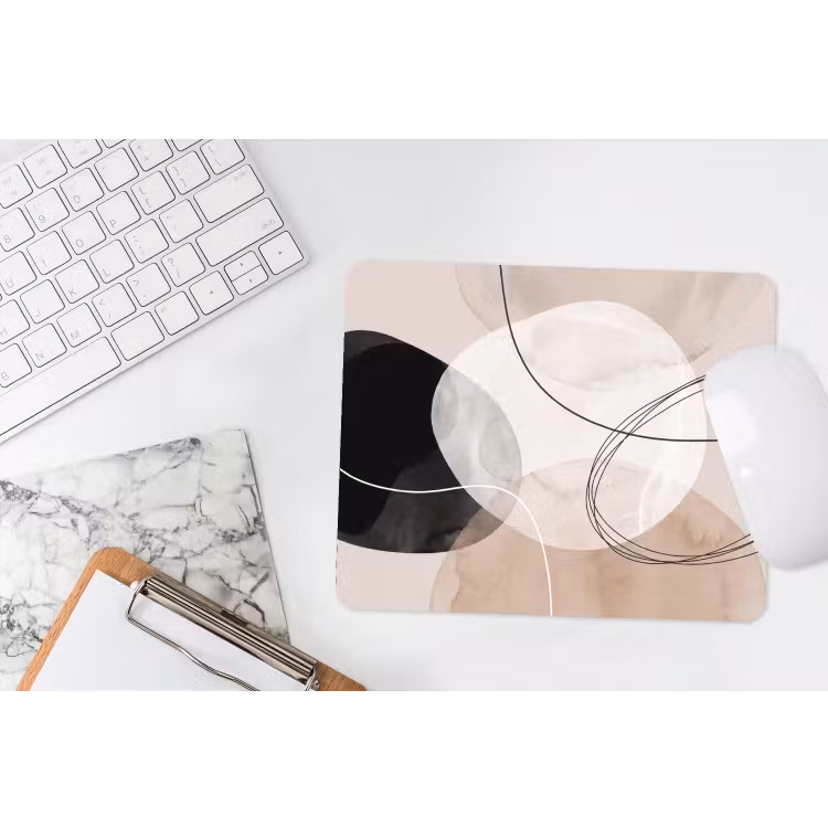 Mouse Pad - Lines - Wavy - Art - Lijnen - Golvend - Kunst muismat rubber klein