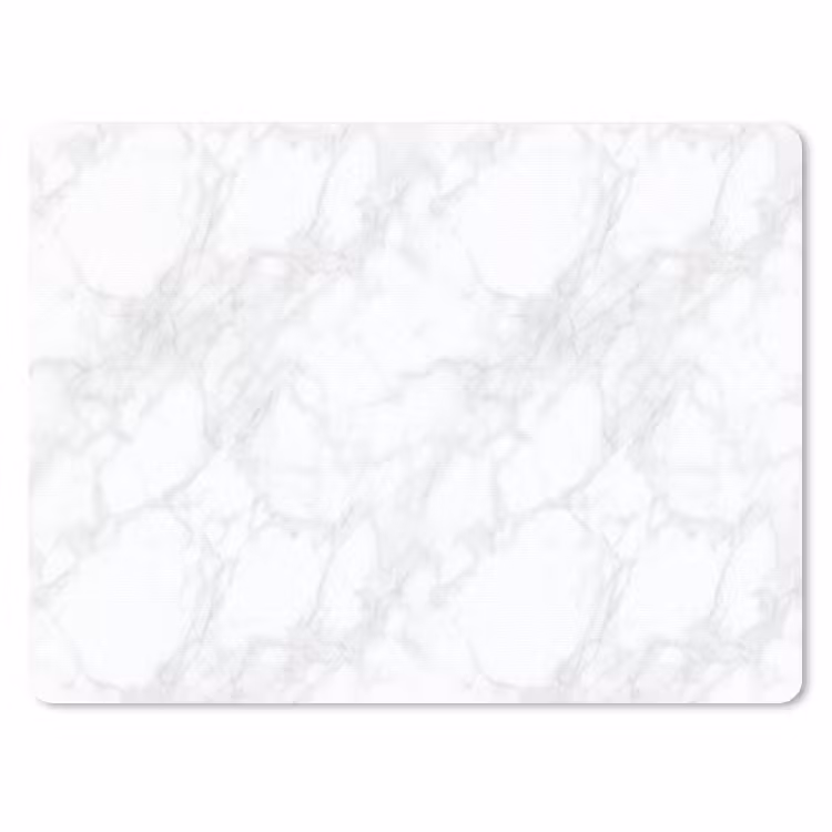 Minimalistisch - Wit - Grijze aders muismat rubber klein 262 -3d