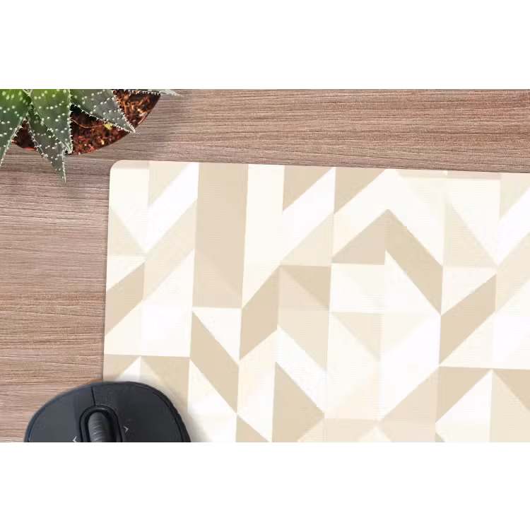 Modern - Abstract - Beige muismat rubber klein 262 -closeup