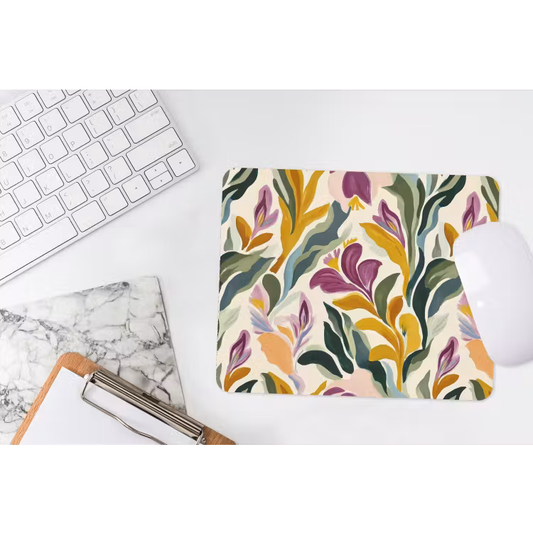Modern - Abstract - Kleurrijk muismat rubber klein 262 -witbureau