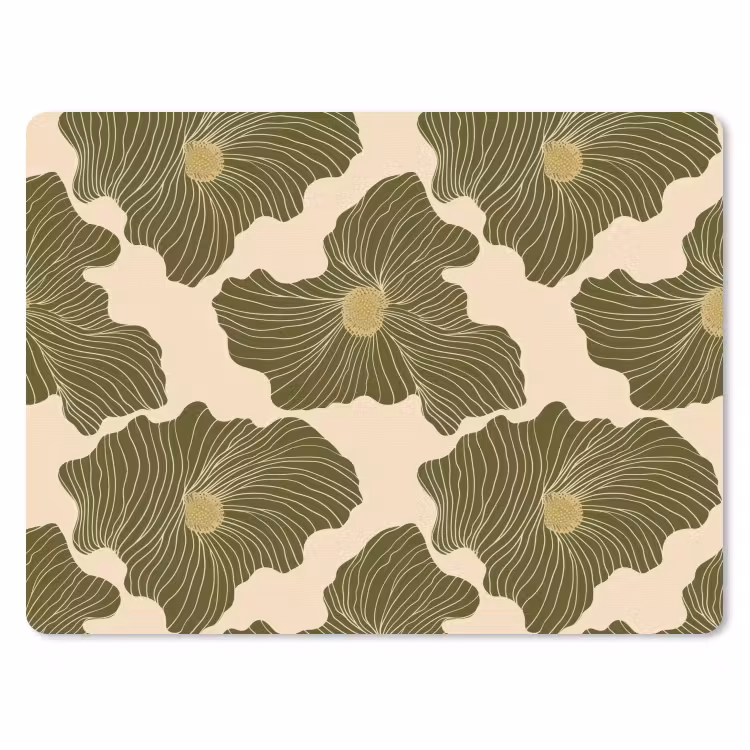 Modern - Abstract - Groen muismat rubber klein 262 -3d