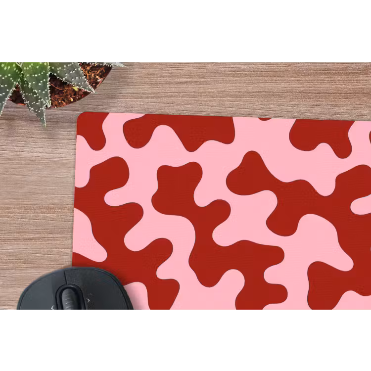 Modern - Abstract - Rood muismat rubber klein 262 -closeup