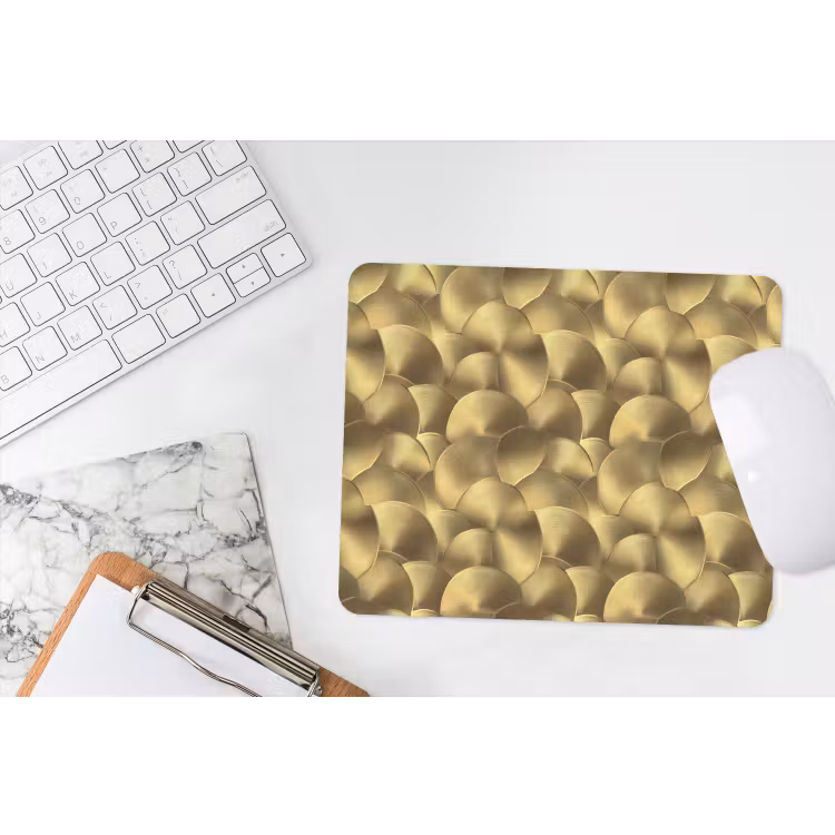 Modern - Cirkel - Goud muismat rubber klein 262 -witbureau