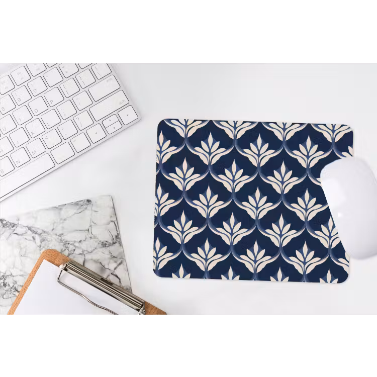 Modern - Ontwerp - Blauw muismat rubber klein 262 -witbureau