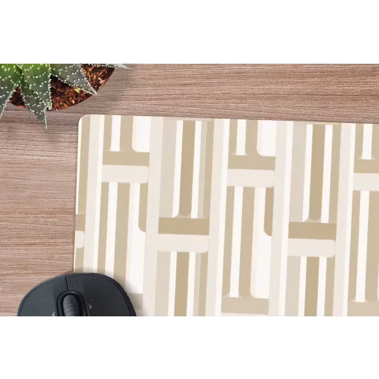 Modern - Geometrisch - Beige muismat rubber klein 262 -closeup