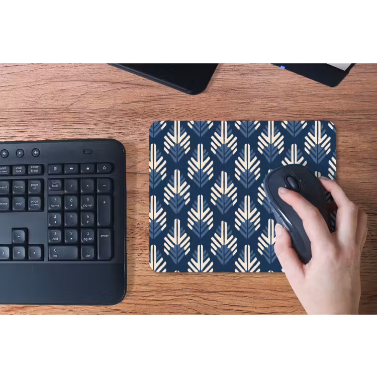 Modern - Patroon - Blauw muismat rubber klein 262 -toetsenbord