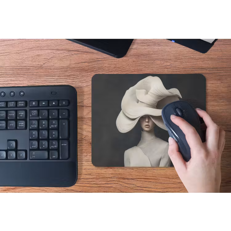 Modern - Vrouw - Hoed muismat rubber klein -toetsenbord