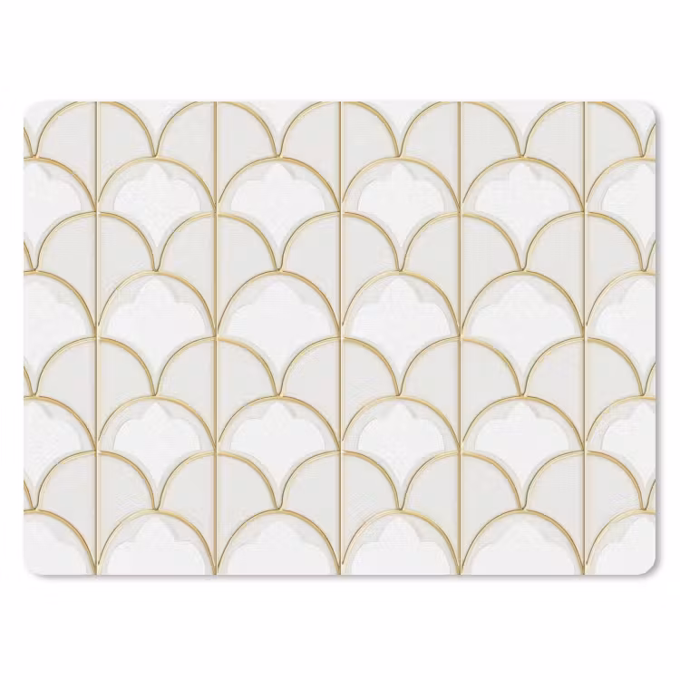 Mozaïek - Bogen - Goud muismat rubber klein 262 -3d