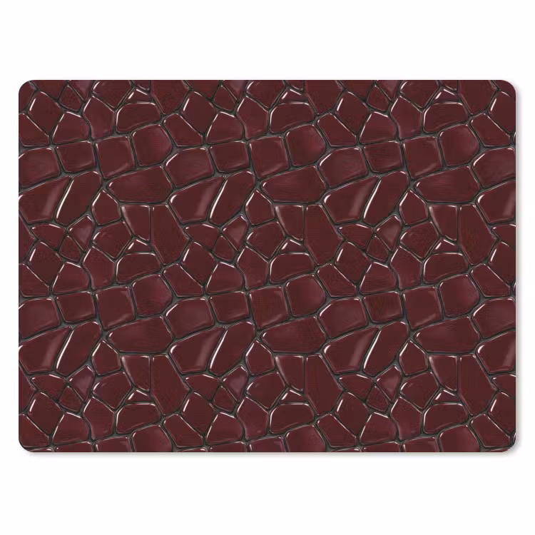 Mozaïek - Tegel - Bordeauxrood muismat rubber klein 262 -3d