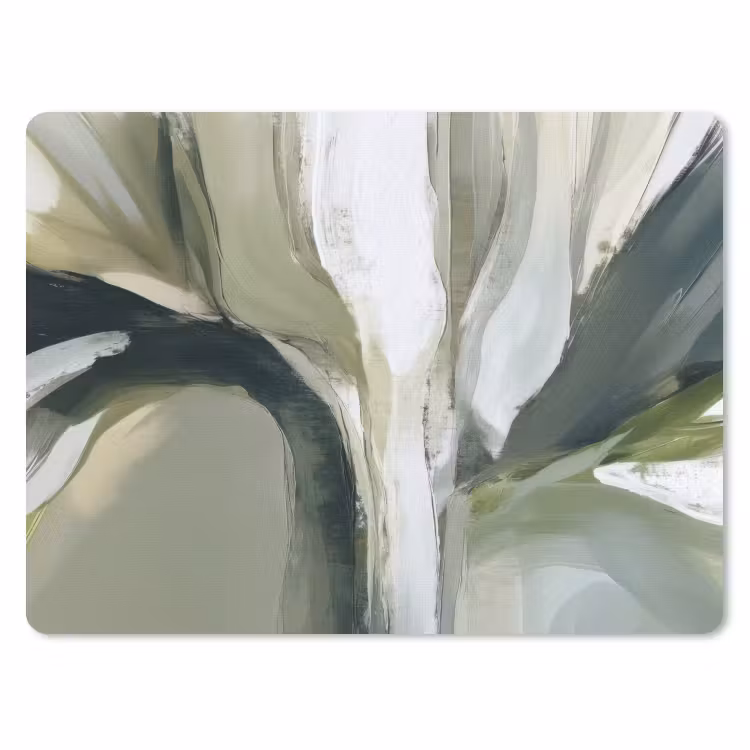 Natuur - Abstract - Groen - Penseelstreken muismat rubber klein -3d