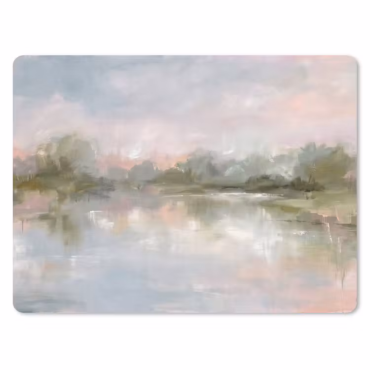 Natuur - Landschap - Abstract - Water - Groen muismat rubber klein -3d
