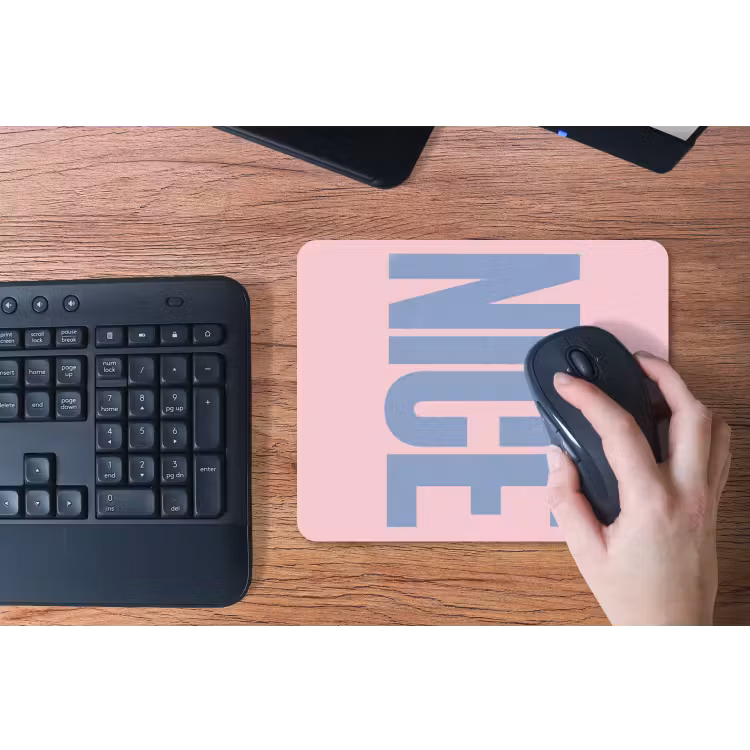 Nice - Paars - Roze muismat rubber klein -toetsenbord