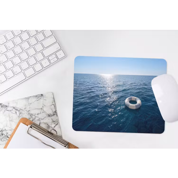 Oceaan - Zwemband - Horizon muismat rubber klein -witbureau