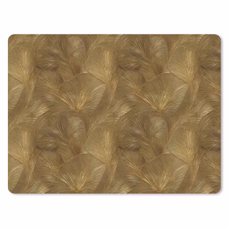 Organisch - Lijnen - Goud muismat rubber klein 262 -3d