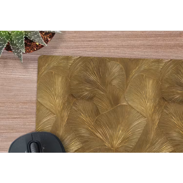 Organisch - Lijnen - Goud muismat rubber klein 262 -closeup
