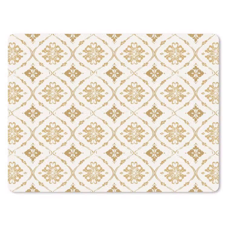 Ornament - Klassiek - Goud muismat rubber klein 262 -3d