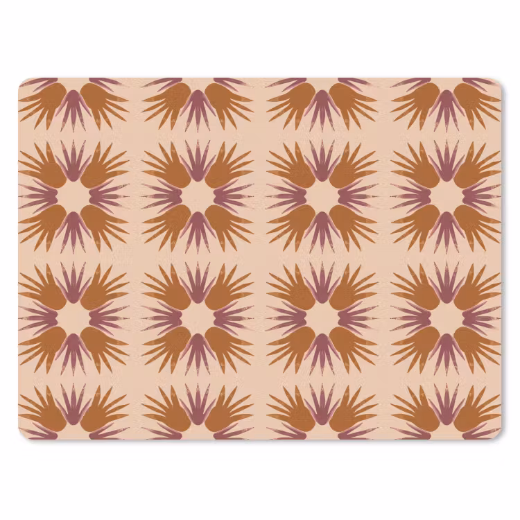 Ornament - Patroon - Oker muismat rubber klein 262 -3d