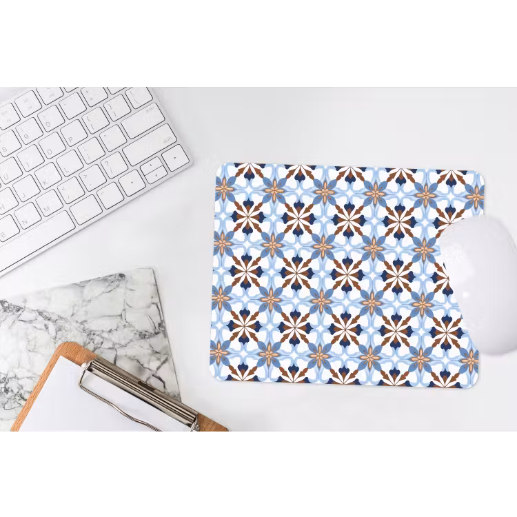 Ornament - Tegel - Kleurrijk muismat rubber klein 262 -witbureau