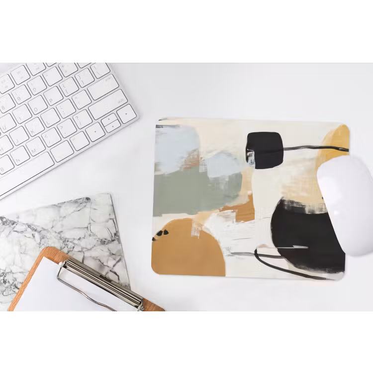 Paint - Abstract - Kleuren muismat rubber klein -witbureau