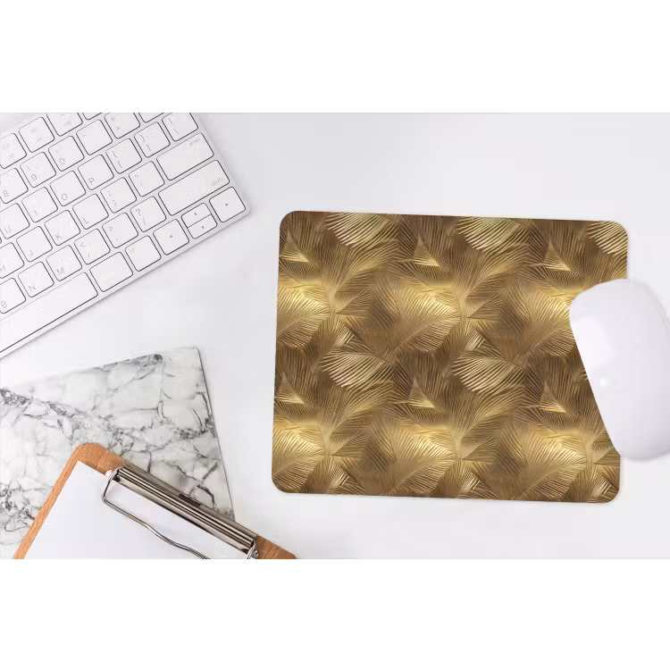 Palm - Waaier - Goud muismat rubber klein 262 -witbureau
