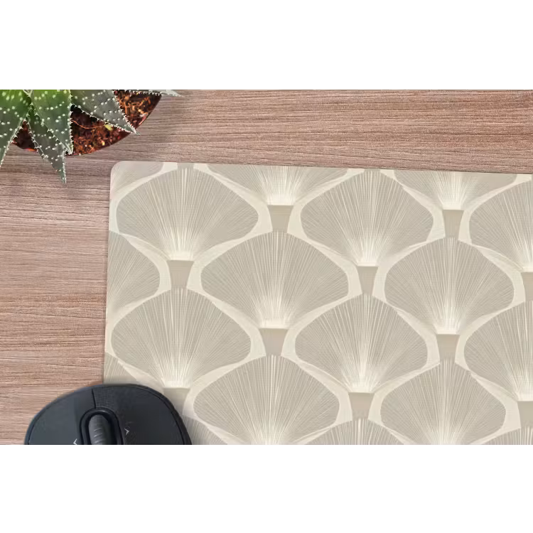 Paneel - Ginkgo - Zand muismat rubber klein 262 -closeup