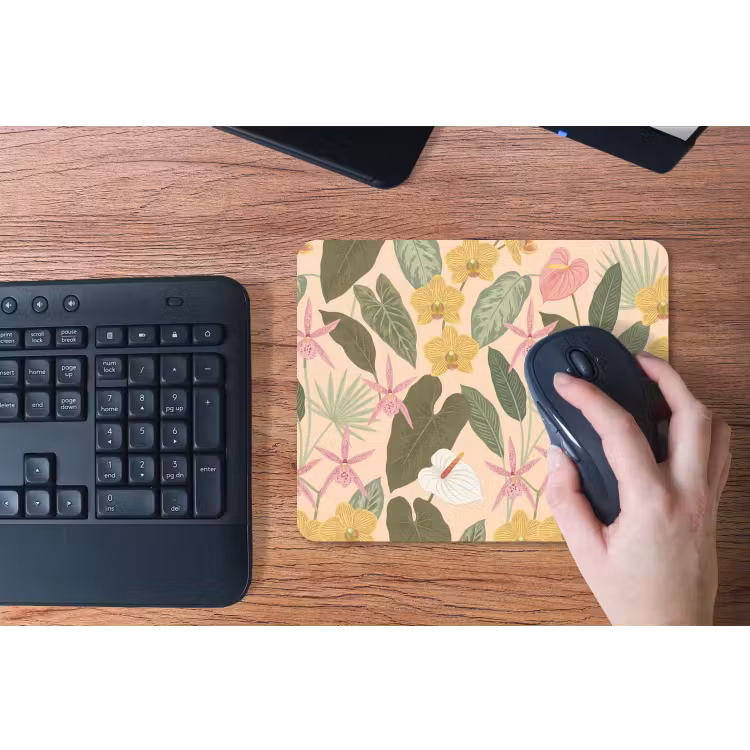 Patroon - Bloemen - Kleurrijk muismat rubber klein -toetsenbord