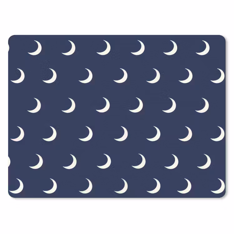 Patroon - Manen - Blauw muismat rubber klein 262 -3d