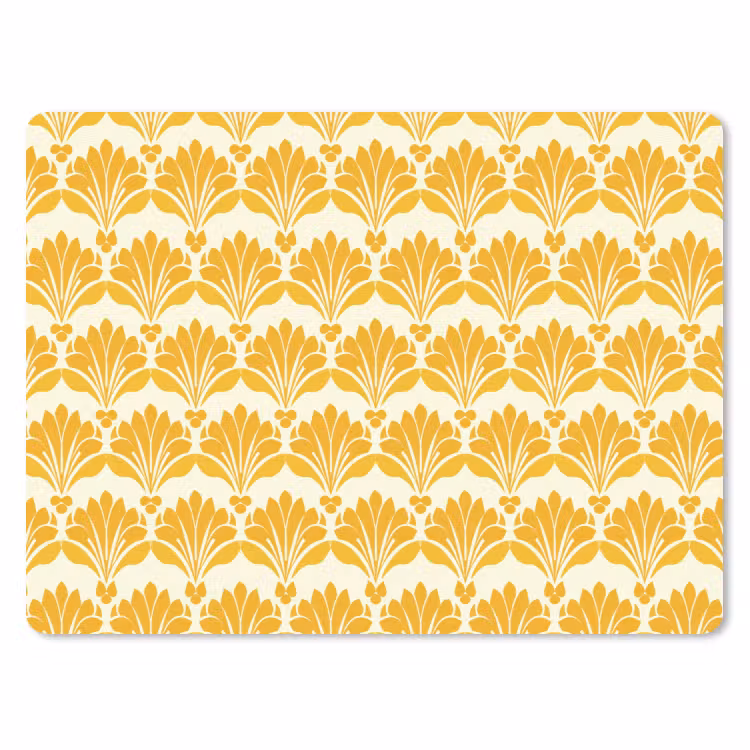 Patroon - Motief - Geel muismat rubber klein 262 -3d