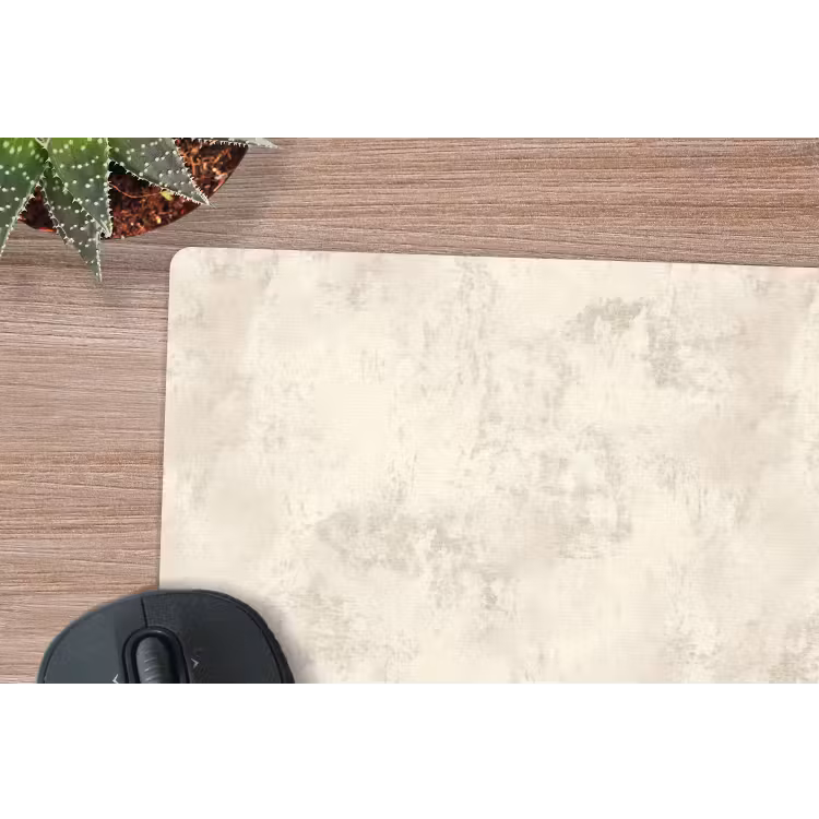 Patroon - Organisch - Beige muismat rubber klein 262 -closeup