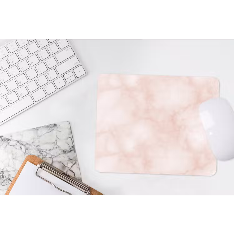 Roze - Marmer - Crème muismat rubber klein 262 -witbureau