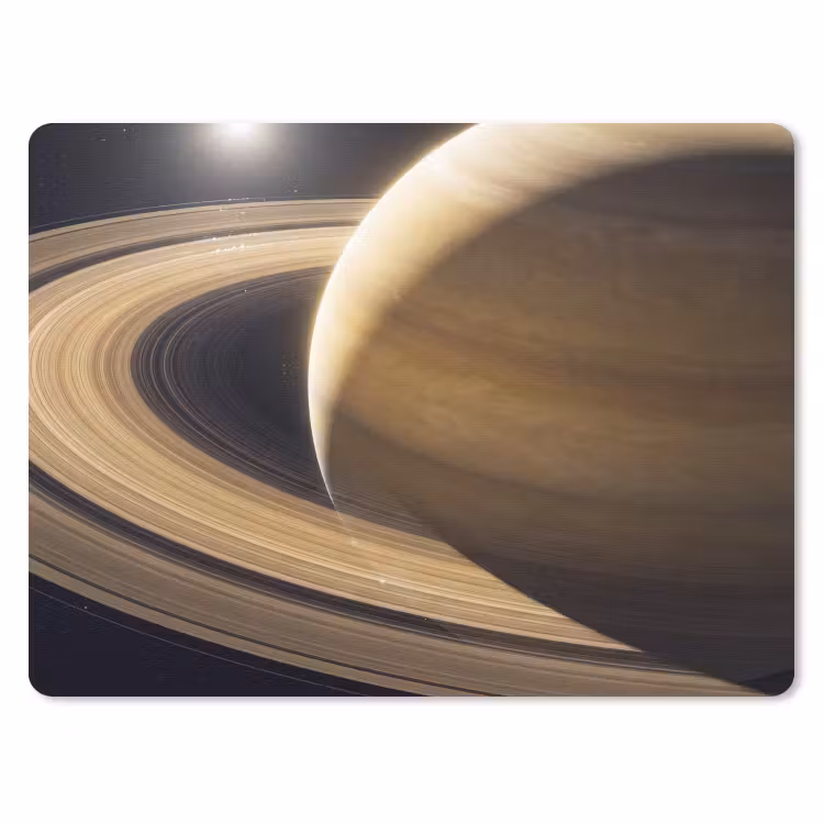 Mouse Pad - Planet - Rings - Space - Planeet - Ringen - Ruimte muismat rubber klein