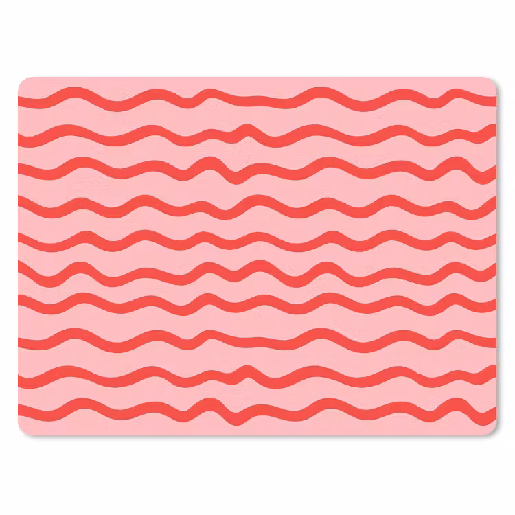 Speels - Patroon - Rood muismat rubber klein 262 -3d