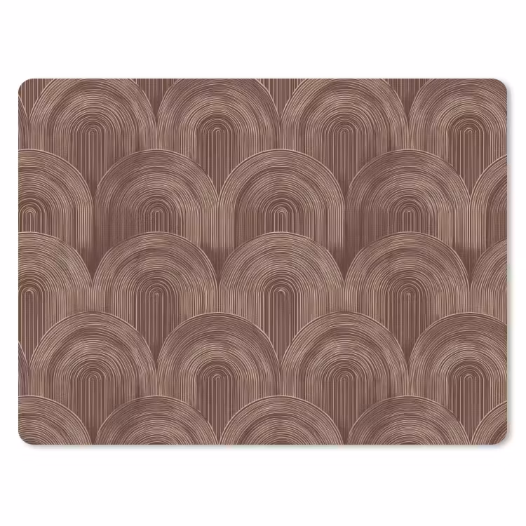 Ritmisch - Effect - Bruin muismat rubber klein 262 -3d