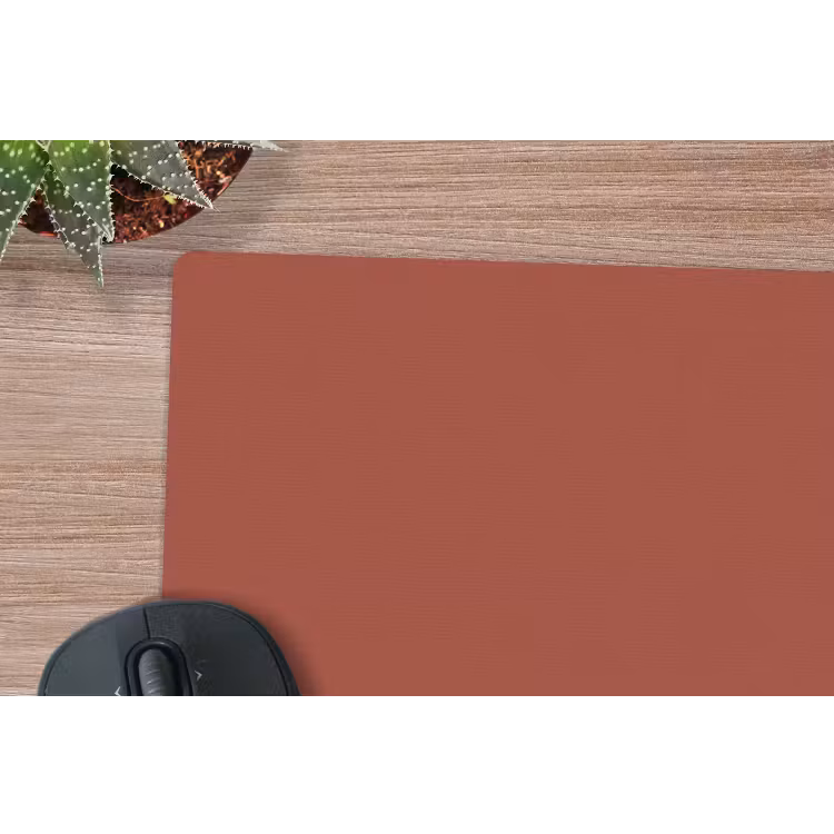 Rustic - Terracotta - Oranje muismat rubber klein 262 -closeup