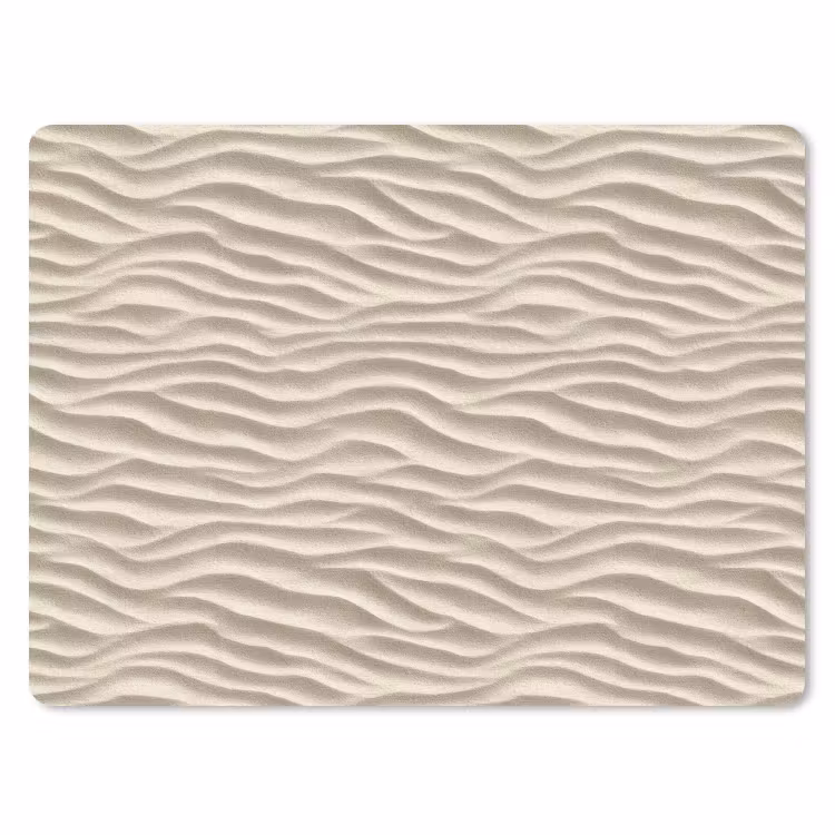 Zand - Golven - Beige muismat rubber klein 262 -3d
