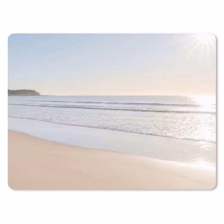 Zee - Zon - Zand muismat rubber klein -3d