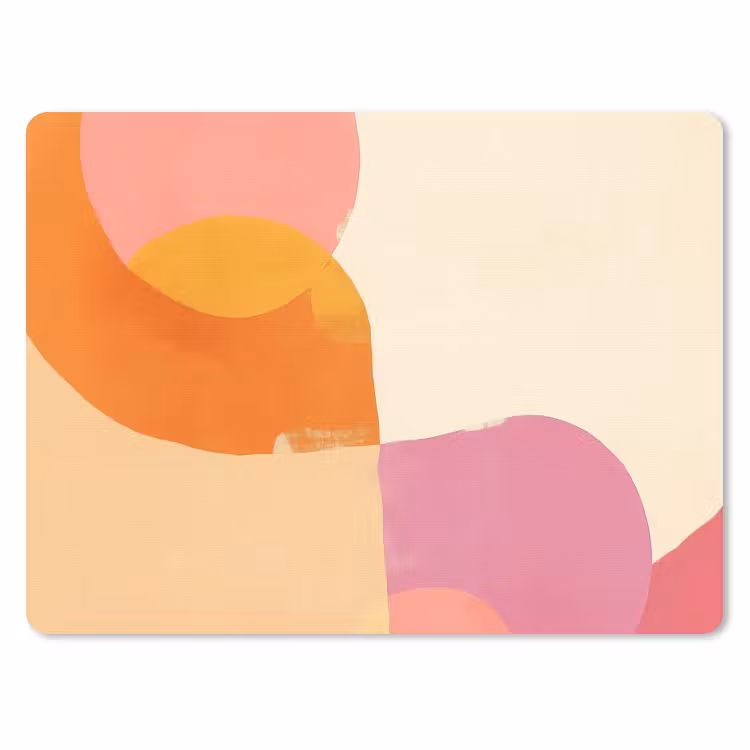 Vormen - Abstract - Kleurrijk muismat rubber klein -3d