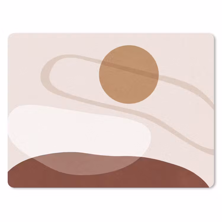 Mouse Pad - Shapes - Organic - Art - Vormen - Organisch - Kunst muismat rubber klein
