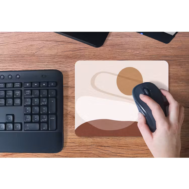 Mouse Pad - Shapes - Organic - Art - Vormen - Organisch - Kunst muismat rubber klein