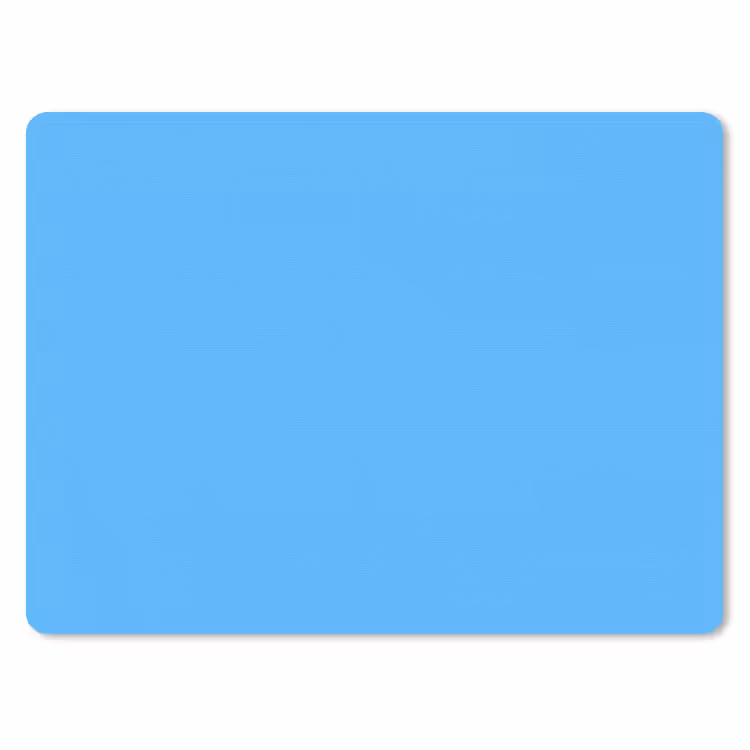 Sky - Blue - Blauw muismat rubber klein 262 -3d