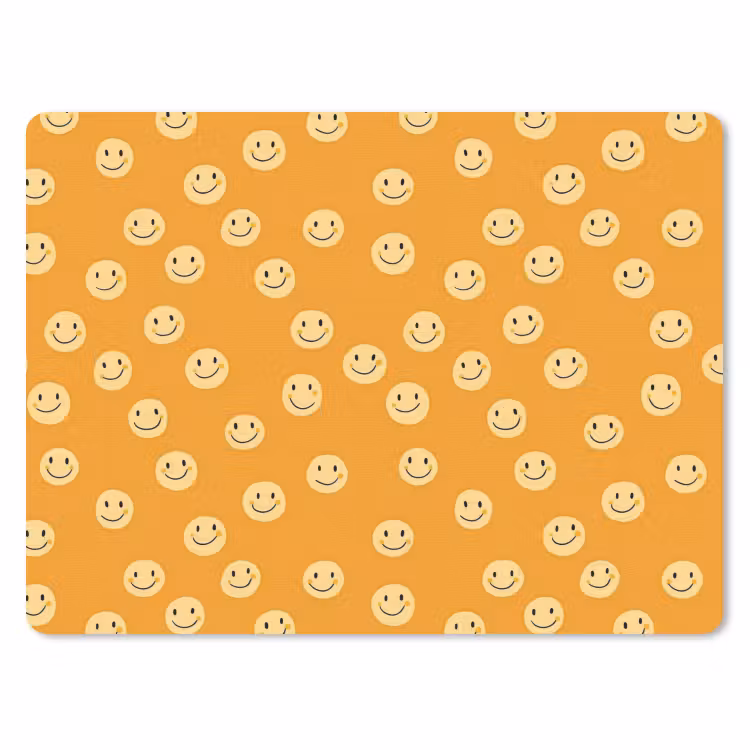 Smileys - Retro - Heel muismat rubber klein 262 -3d