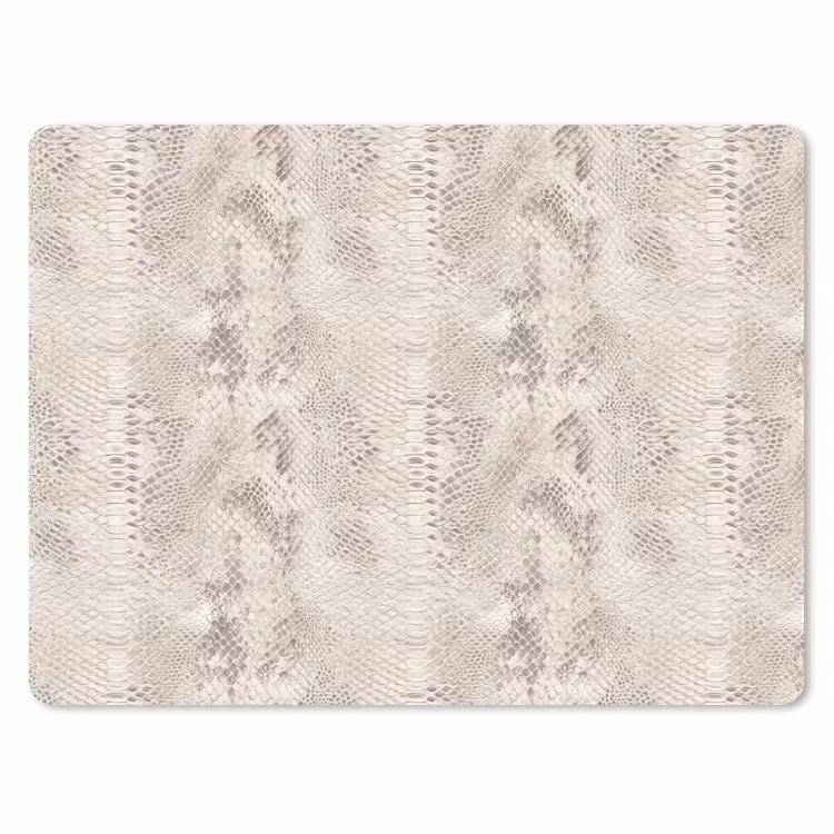 Slang - Patroon - Beige muismat rubber klein 262 -3d