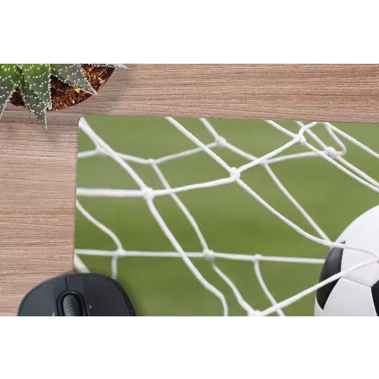 Voetbal - Goal - Net - Sport muismat rubber klein -closeup
