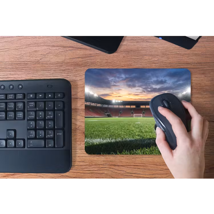 Voetbal - Stadion - Sport - Groen muismat rubber klein -toetsenbord