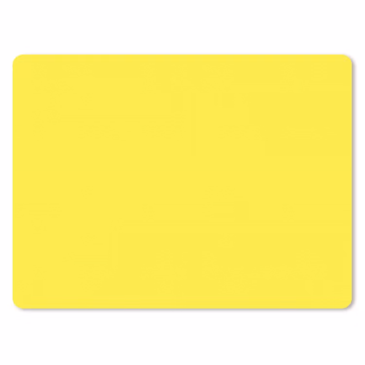 Soft - Custard - Geel muismat rubber klein 262 -3d