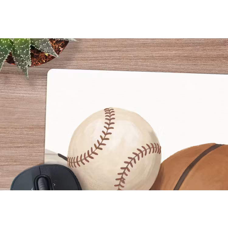 Sport - Ballen - Illustratie muismat rubber klein -closeup