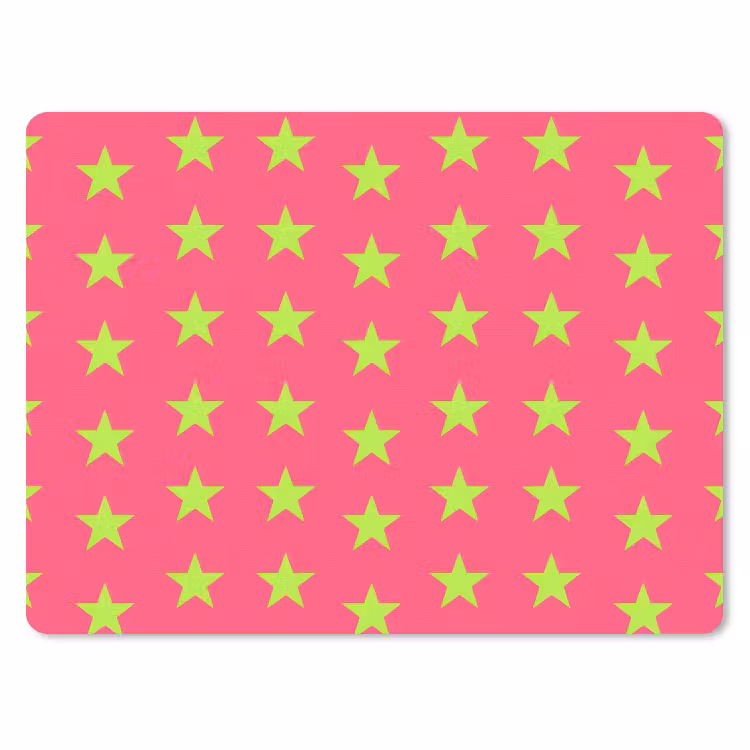 Sterren - Patroon - Roze muismat rubber klein 262 -3d