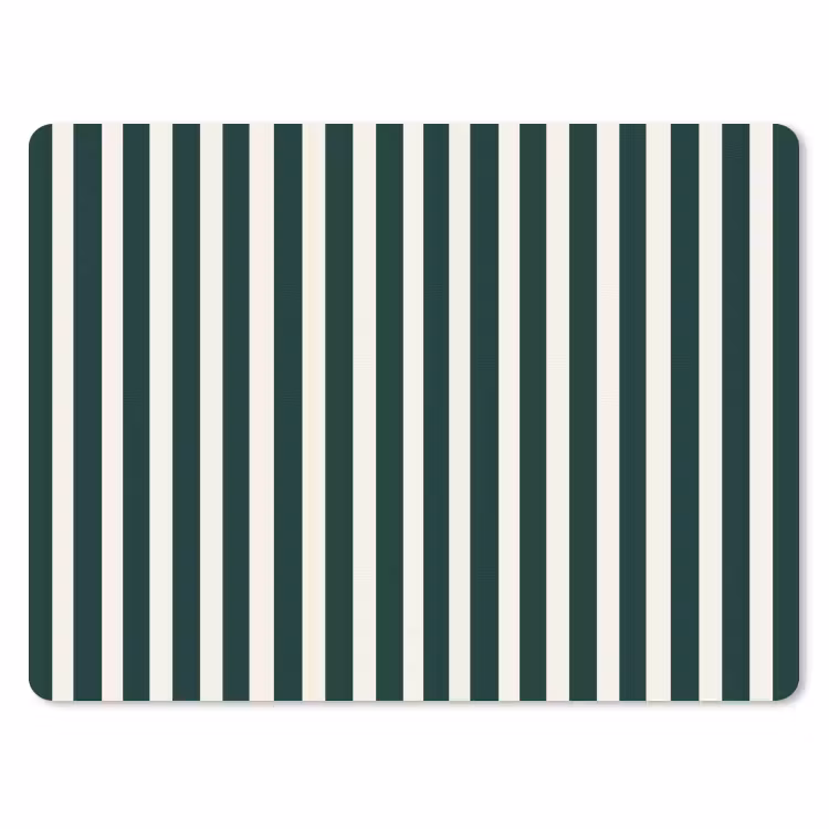Strepen - Klassiek - Groen muismat rubber klein 262 -3d