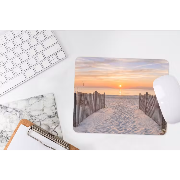 Zonsondergang - Strand - Zand muismat rubber klein -witbureau